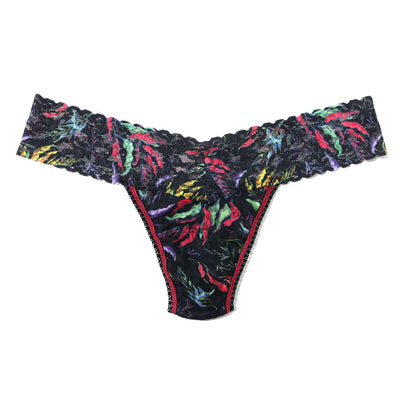 Hanky Panky - Printed Signature Lace Low Rise Thong - Floating - View 1