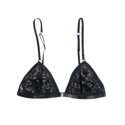 Daily Lace Convertible Padded Bralette in Black - Hanky Panky - View 1
