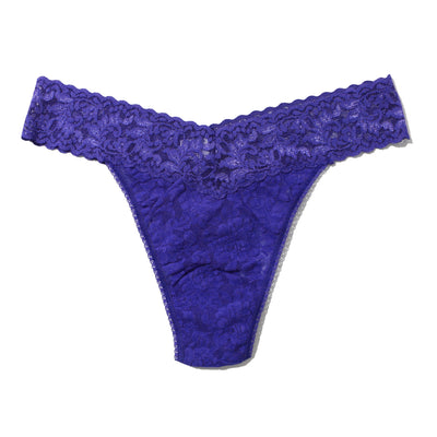 Hanky Panky - Signature Lace Original Rise Thong - Violets Are Blue - View 1