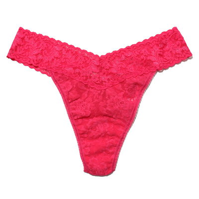 Hanky Panky - Signature Lace Original Rise Thong - Vivid Coral - View 1