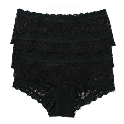 Hanky Panky - Signature Lace Boyshort - Black/Black/Black - View 1