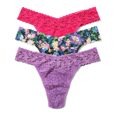 Hanky Panky - Signature Lace Original Rise Thong - Dream Garden, Venus, Sweet Tart - View 1