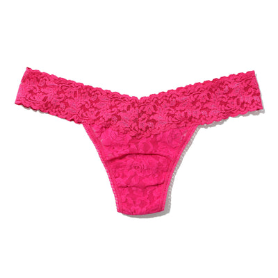 Hanky Panky - Signature Lace Low Rise Thong - Un-Beet-Able (Pink) - View 1