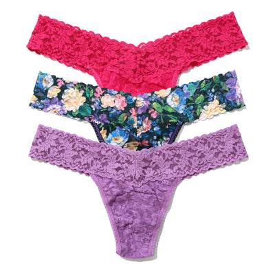 Hanky Panky - Signature Lace Low Rise Thong - Dream Garden, Venus, Sweet Tart - View 1