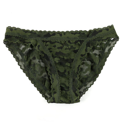 Hanky Panky - Camo Lace Brazilian Bikini - Woodland/Black - View 1