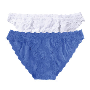 Hanky Panky - Signature Lace Brazilian Bikini - Sea Blue/White - View 1