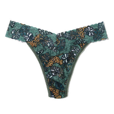Hanky Panky - Printed Signature Lace Original Rise Thong - Prowling - View 1