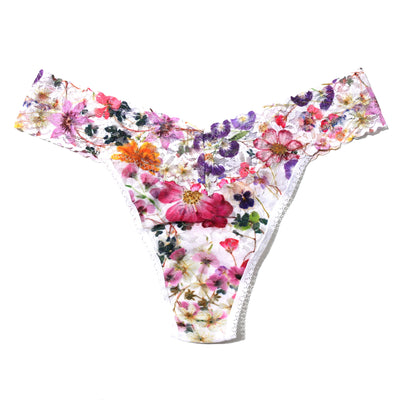 Hanky Panky - Printed Signature Lace Original Rise Thong - Pressed Bouquet - View 1