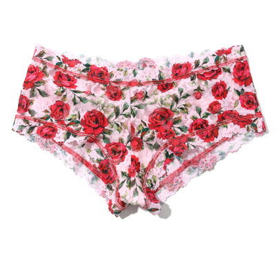 Hanky Panky - Printed Signature Lace Boyshort - Je' Taime (Pink) - View 1