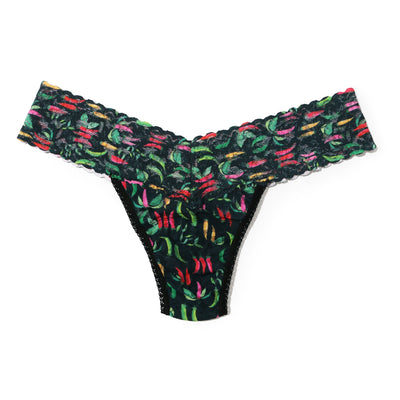 Hanky Panky - Printed Signature Lace Low Rise Thong - Extra Spice - View 1