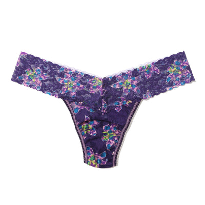 Hanky Panky - Printed Signature Lace Low Rise Thong - Fleurs Por Moi - View 1