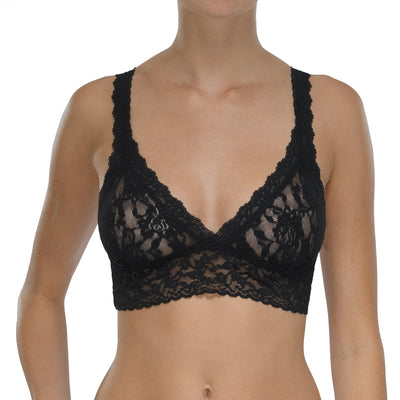 Signature Lace Crossover Bralette in  Black - Hanky Panky - View1