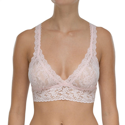 Signature Lace Crossover Bralette in  Bliss Pink - Hanky Panky - View1