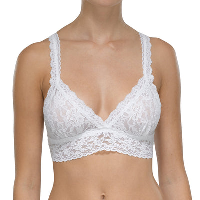 Signature Lace Crossover Bralette in  White - Hanky Panky - View1