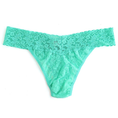 Hanky Panky - Signature Lace Original Rise Thong - Agave Green - View 1