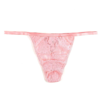 Signature Lace High Rise G-String in Pink Lemonade - Hanky Panky - View 1