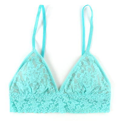 Hanky Panky - Signature Lace Padded Triangle Bralette - Bright Aqua - View 1