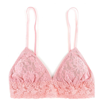 Signature Lace Padded Triangle Bralette in Pink Lemonade - Hanky Panky - View 1