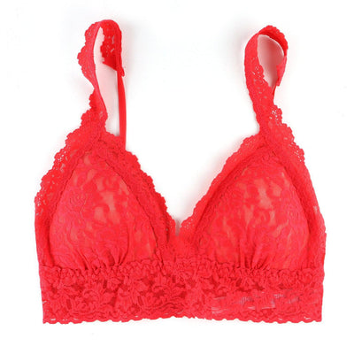 Hanky Panky - Signature Lace Padded Crossover Bralette - Deep Sea Coral - View 1
