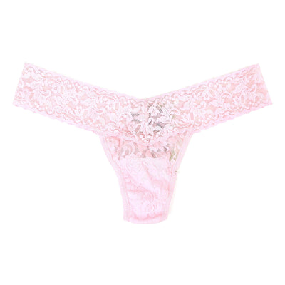 Signature Lace Low Rise Thong in Bliss Pink - Hanky Panky - View 1