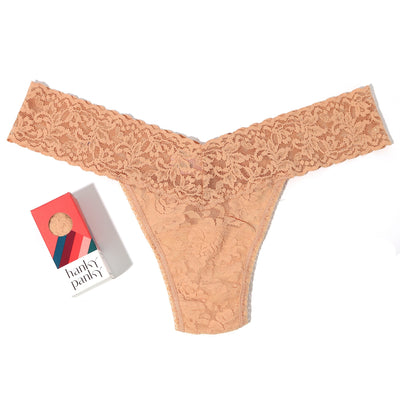 Hanky Panky - 1 Pack Signature Lace Low Rise Thong  - Honey - View 1
