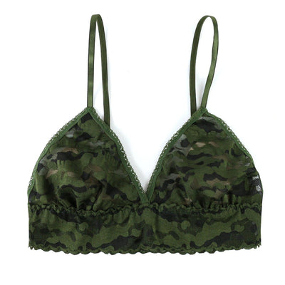 Hanky Panky - Camo Lace Triangle Bralette - Woodland/Black - View 1