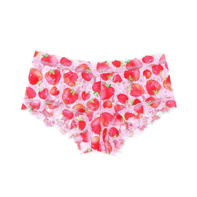 Printed Signature Lace Boyshort in Strawberry Fields - Hanky Panky - View1