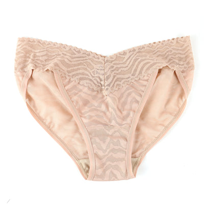 Hanky Panky - Zebra Lace V-kini - Mocha - View 1