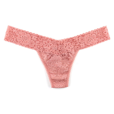 Hanky Panky - Daily Lace Low Rise Thong - Antique Rose - View 1