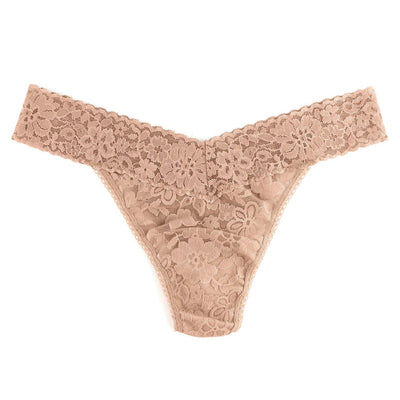 Daily Lace Original Rise Thong in Taupe - Hanky Panky - View 1