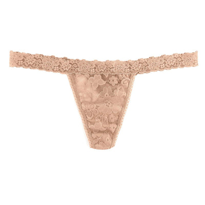 Daily Lace G-String in Taupe - Hanky Panky - View 1