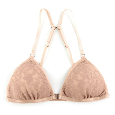 Daily Lace Convertible Padded Bralette in Taupe - Hanky Panky - View 1