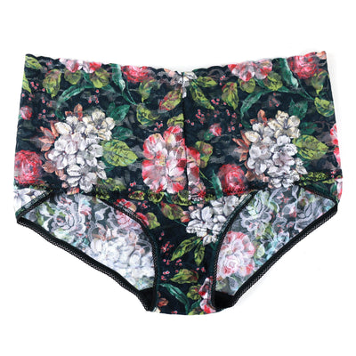 Hanky Panky - Printed Retro Lace V-Kini - Baroque Blooms - View 1