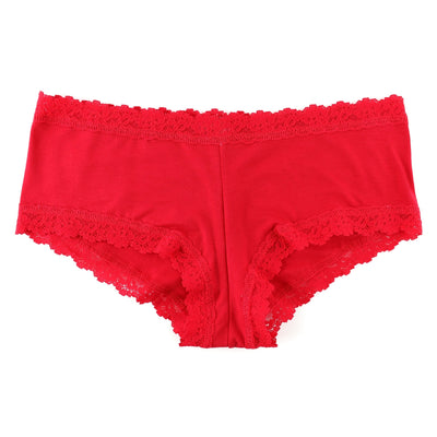 SUPIMA® Cotton Boyshort in  RED - Hanky Panky - View1