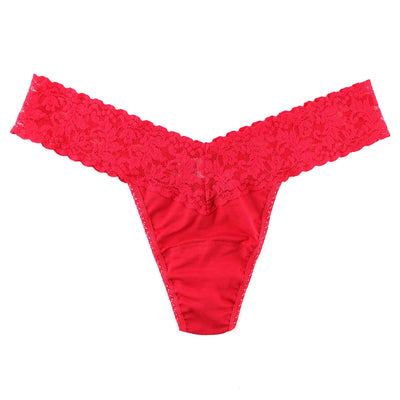 SUPIMA® Cotton Low Rise Thong in  RED - Hanky Panky - View1