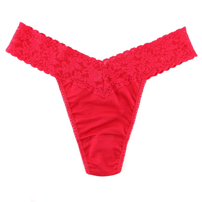 SUPIMA® Cotton Original Rise Thong in Red - Hanky Panky - View1