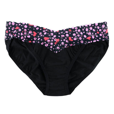 Printed Signature Lace V-kini in Love Nest - Hanky Panky - View1