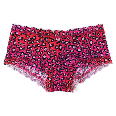 Printed Signature Lace Boyshort in Sassy Cat - Hanky Panky - View1