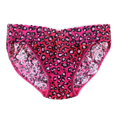 Printed Signature Lace V-kini in Sassy Cat - Hanky Panky - View1