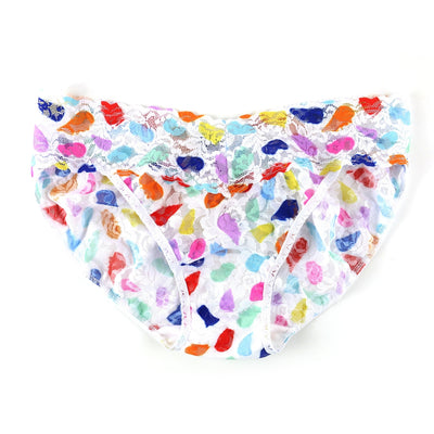 Printed Signature Lace V-Kini in Playful Expressions - Hanky Panky - View1