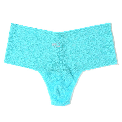 Hanky Panky - Retro Lace Thong - Aquatic Blue - View 1