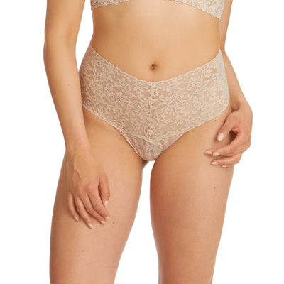 Retro Lace Thong in Chai - Hanky Panky - View1