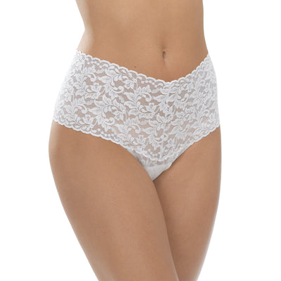 Retro Lace Thong in  White - Hanky Panky - View1