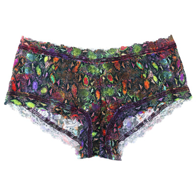 Printed Signature Lace Boyshort in  RAINBOA - Hanky Panky - View1