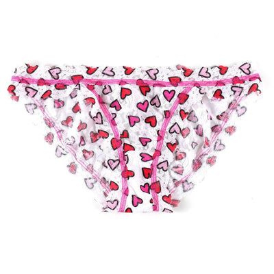 Printed Signature Lace Brazilian Bikini in Heartbeat - Hanky Panky - View1