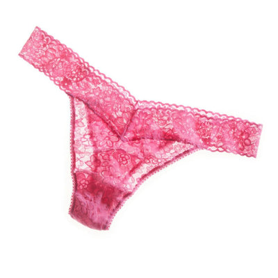 Daily Lace Original Rise Thong in Dreamhouse Pink - Hanky Panky - View 1