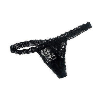 Daily Lace G-String in Black - Hanky Panky - View 1