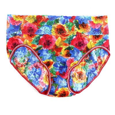 Hanky Panky - Printed Signature Lace French Brief - Bold Blooms - View 1