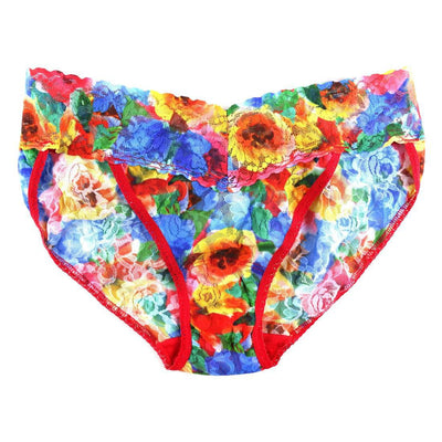 Hanky Panky - Printed Signature Lace V-kini - Bold Blooms - View 1