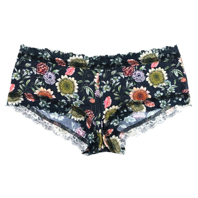 Supima Cotton Boyshort with Contrast Trim in Hampton Court Gardens - Hanky Panky - View 1